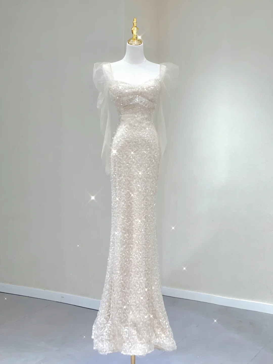 Pretty Mermaid Strapless Sequin Long Prom Dresses Graduation Dress High School Classy Evening Dresses DP388 - Deanwangkt