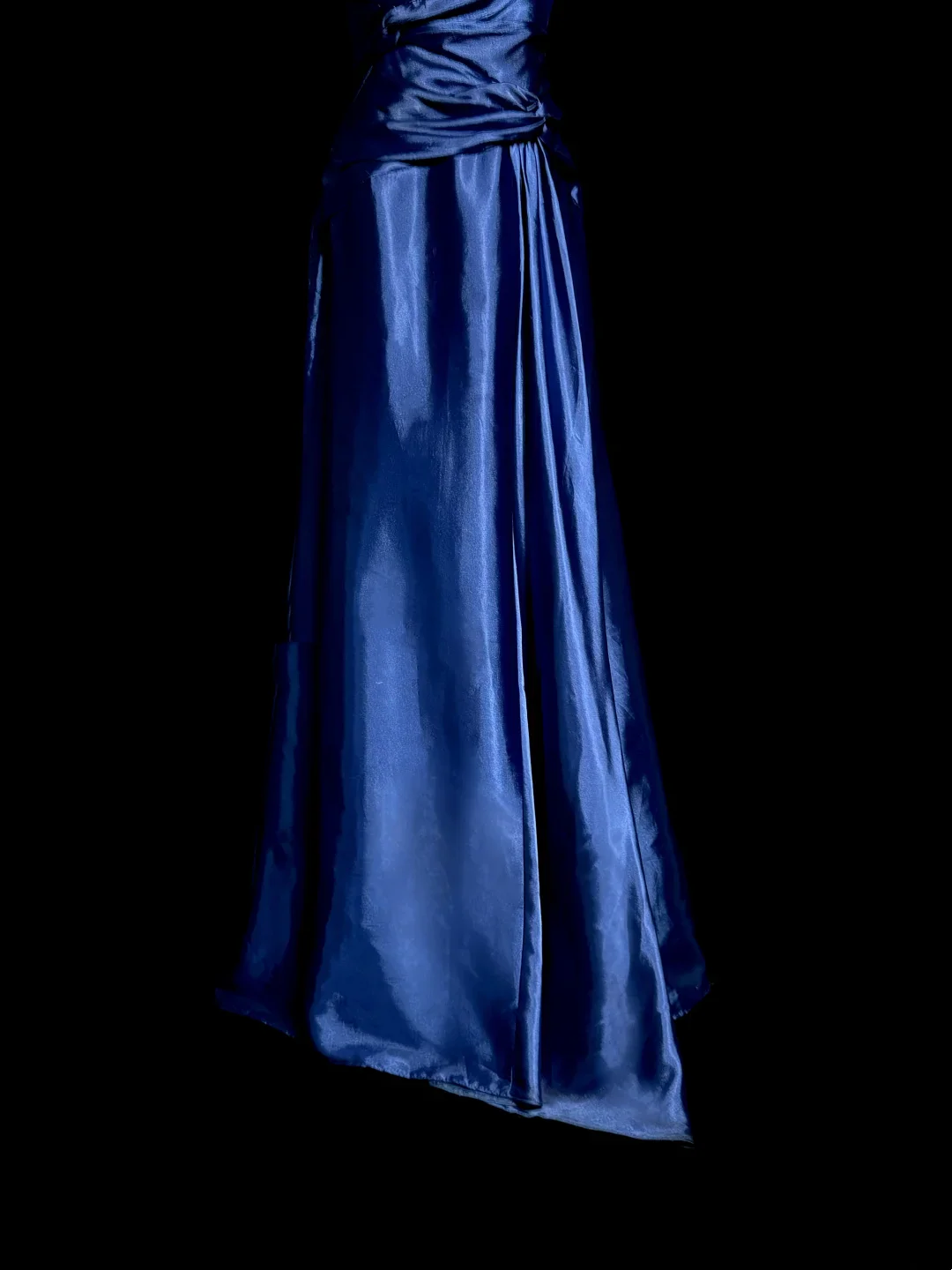 Classy Mermaid Royal Blue Satin Maxi Dress Evening Dress Long Prom Dresses DP238 - Deanwangkt