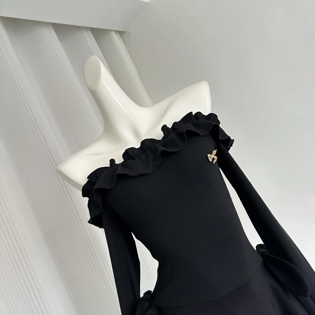 Cute A Line Off The Shoulder Black Summer Dress Holiday Party Outfits For Women DP0094 - Deanwangkt