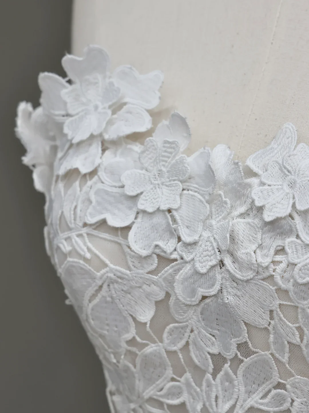 Unique Bridal Gown Ball Gown Strapless White Lace Wedding Dresses Bridal Gowns DP653 - Deanwangkt