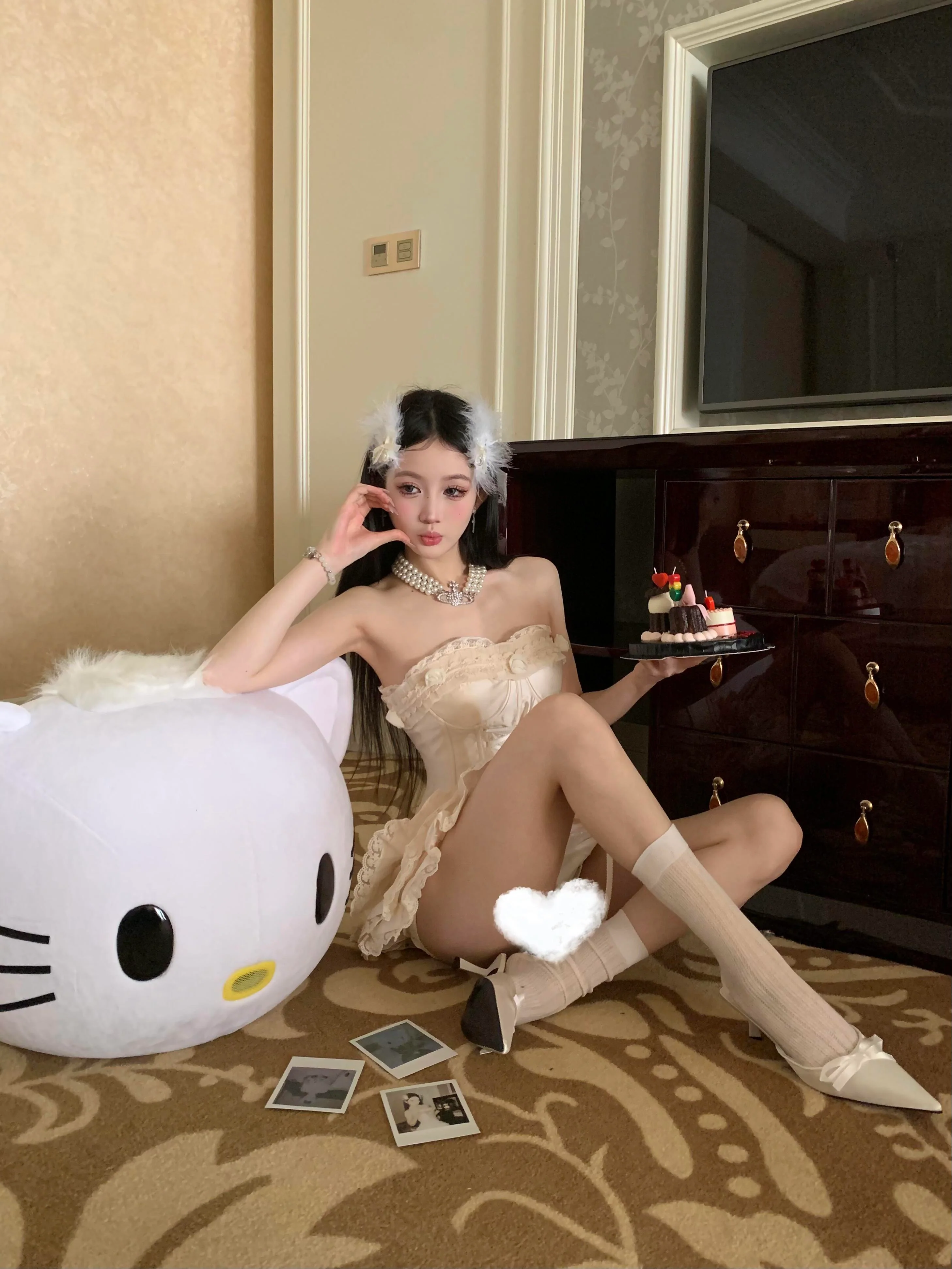 Cute Ball Gown Short Ruffles Homecoming Dress Summer Hoco Dresses Cocktail Dress For Senior Teens DP1782 - Deanwangkt