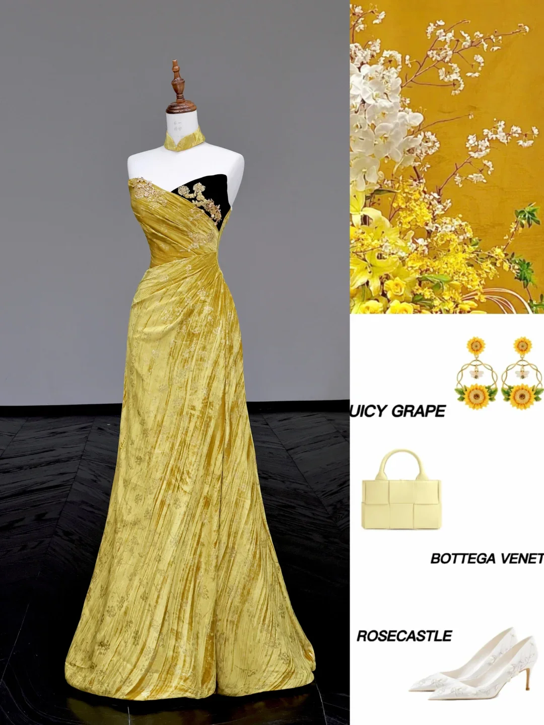 Gorgeous Mermaid Sweetheart Yellow Satin Long Prom Dress Party Dress Graduation Dresses DP700 - Deanwangkt