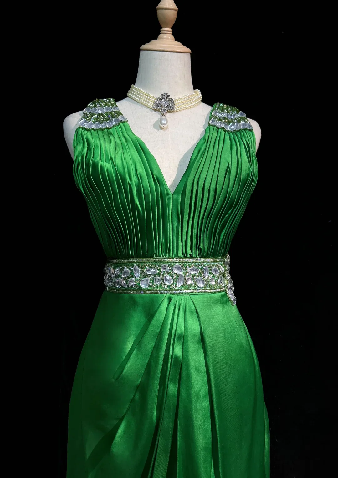 Vintage Sheath V Neck Green Satin Mini Short Formal 8th Grade Homecoming Dresses Summer Middle School Hoco Dress 20th Birthday Outfits DH1155 - Deanwangkt