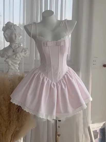 Cute A line Spaghetti Straps Short Pink Homecoming Dress Summer Hoco Dresses Cocktail Dress For Senior Teens DP1781 - Deanwangkt