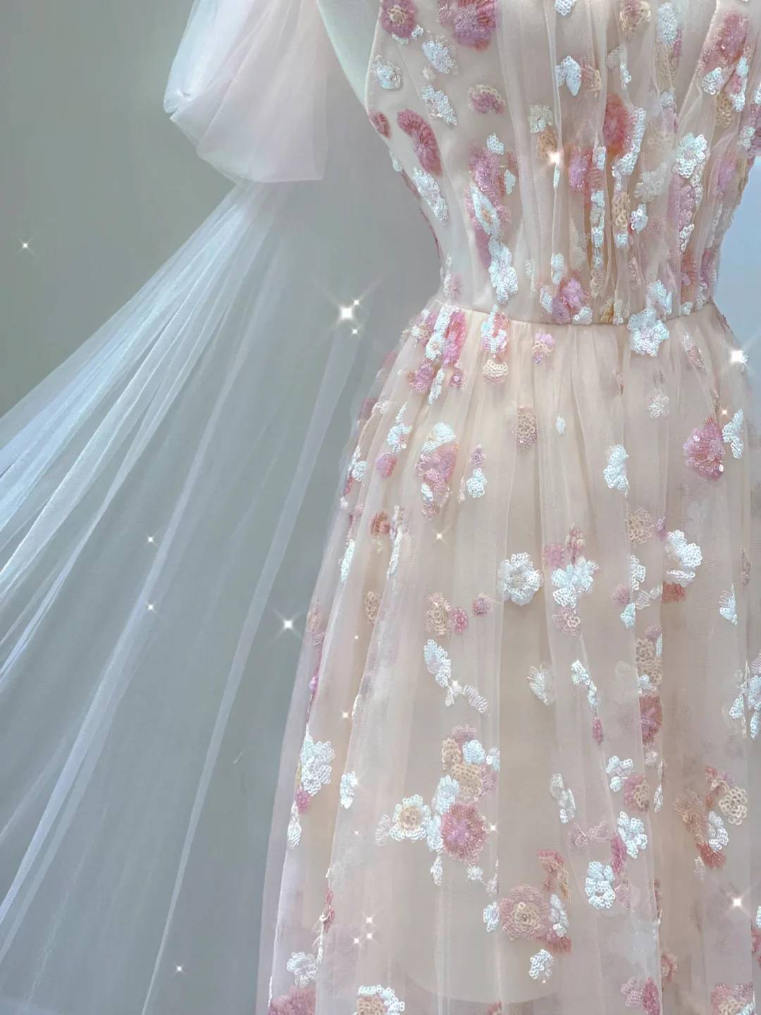 Classy A Line Halter Sleeveless Pink Floral Evening Dress Long Prom Dresses DP400 - Deanwangkt