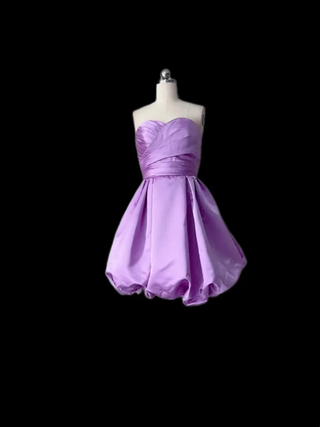 Retro Ball Gown Sweetheart Lilac Formal Homecoming Dresses 18th Birthday Outfits Graduation Dress Short Mini Hoco Dresses DH2565 - Deanwangkt