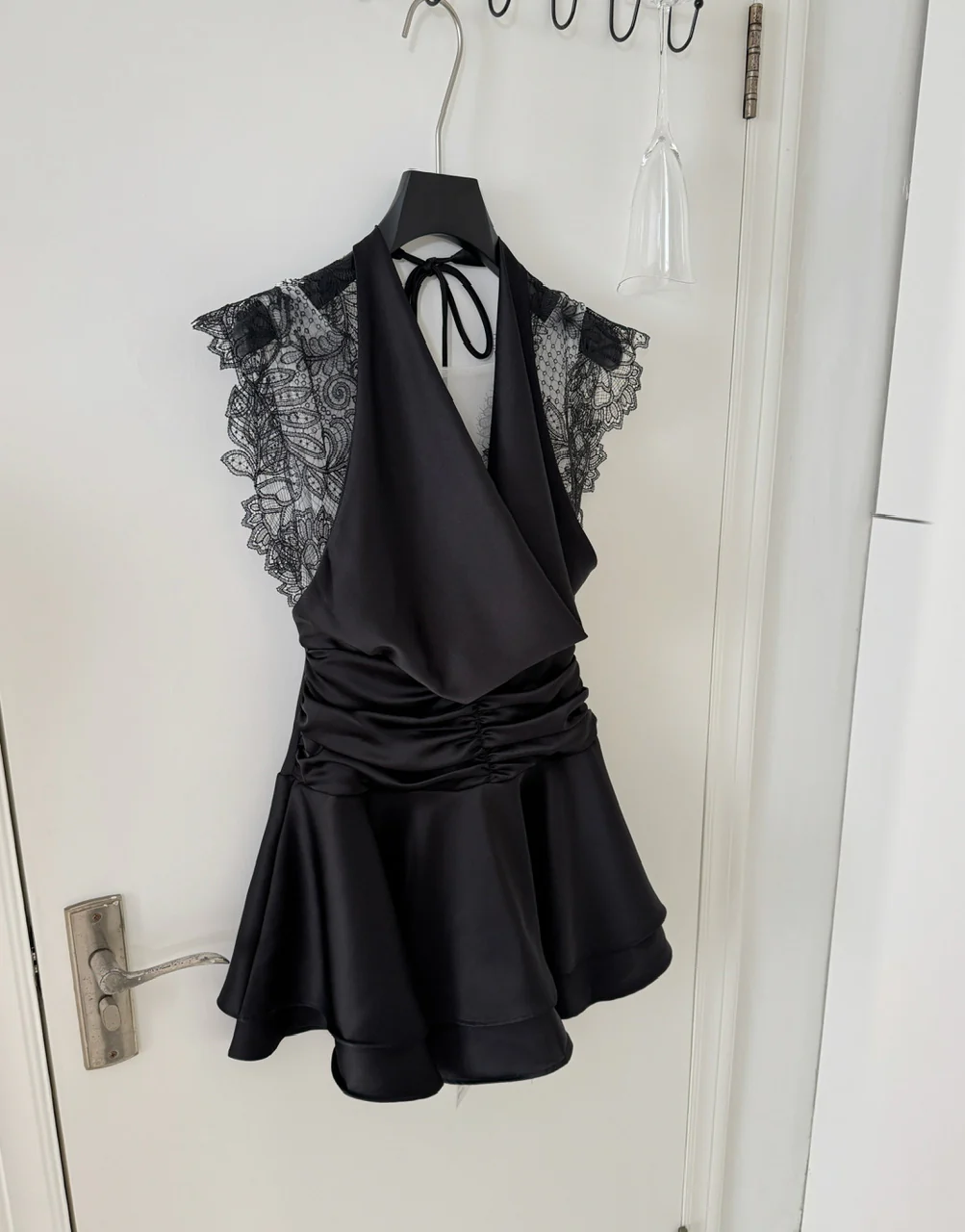 Sexy A Line Halter Neckline Summer Dress Little Black Dress Holiday Party Outfits For Women DP0098 - Deanwangkt