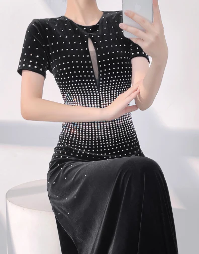 Elegant Black Jewel Sheath Mother of the Bride Dress Satin Beaded Formal Evening Gown  DP2961 - Deanwangkt