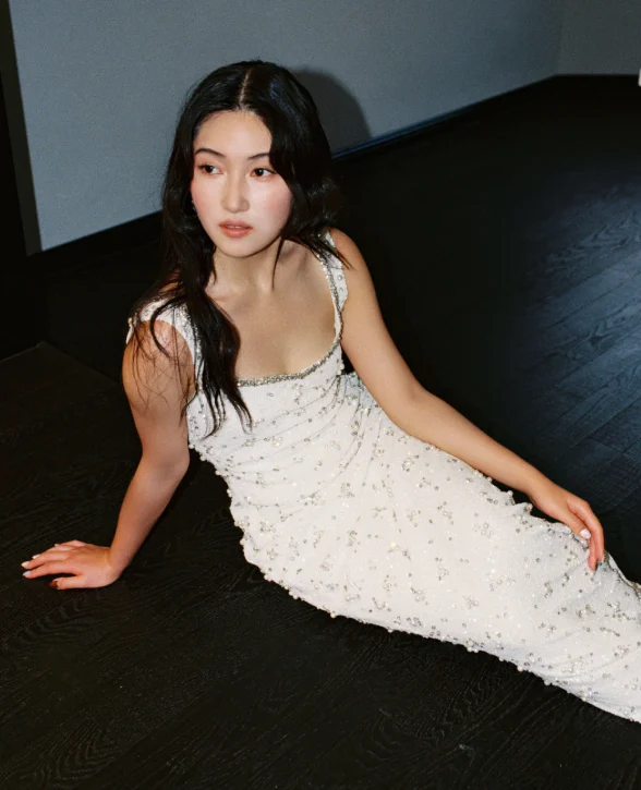 Elegant Straps Sheath Beaded Long Prom Dresses Sleeveless Evening Dress White Formal Dresses DP3252 - Deanwangkt