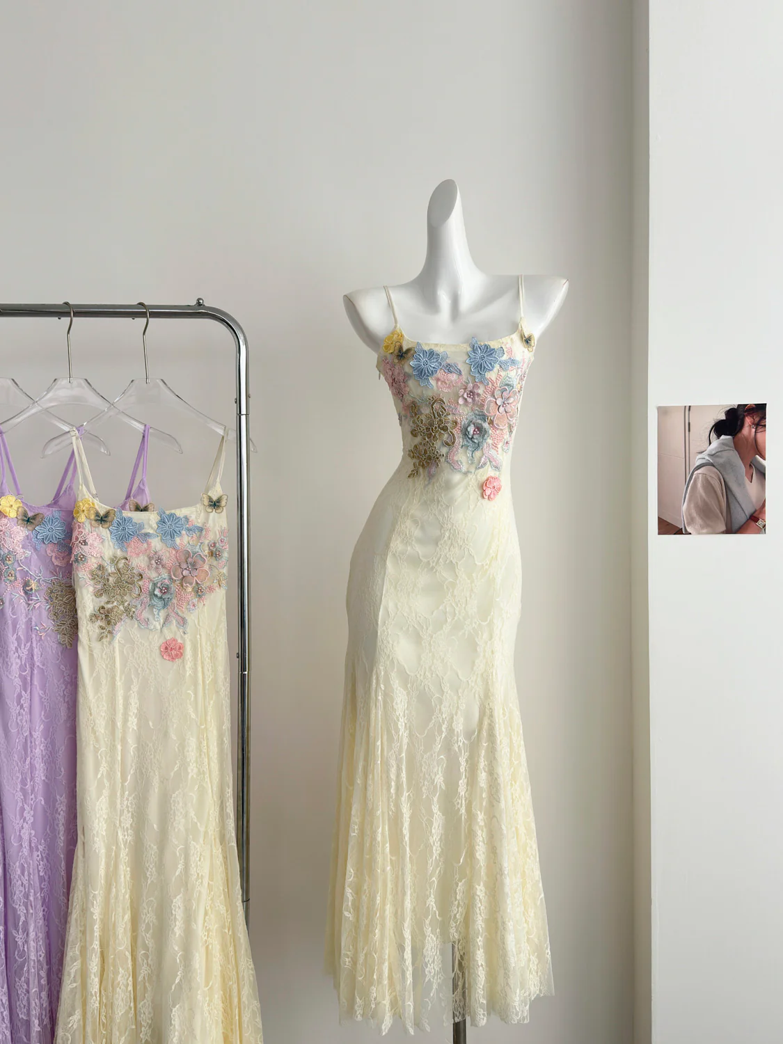 Sexy Mermaid Spaghetti Straps Lace Birthday Party Dress Summer Holiday Outfits For Women DP0132 - Deanwangkt