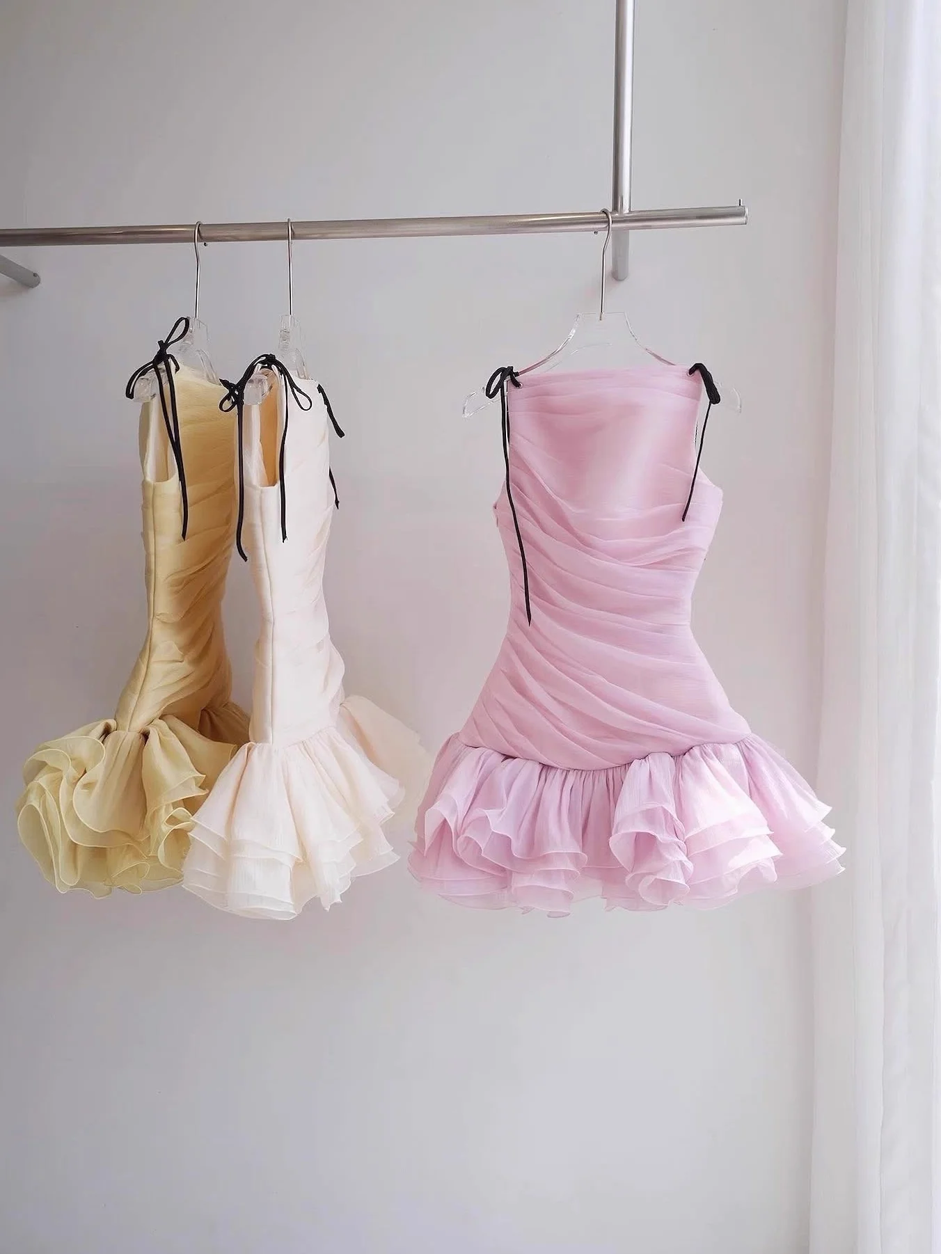 Cute Sheath Scoop Pink Mini Party Dresses Short Formal Homecoming Dresses Night Chic Elegant Short Dresses Cocktail Dress 16th Birthday Outfits Tulle Hoco Dresses DH2776 - Deanwangkt