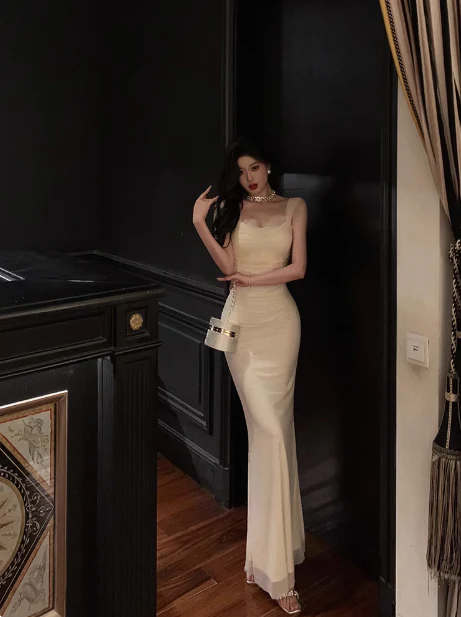 Classy Sheath Straps Ivory 18th Birthday Dress Party Gown 21st Birthday Outfits Birthday Dress Ideas For Women DP591 - Deanwangkt