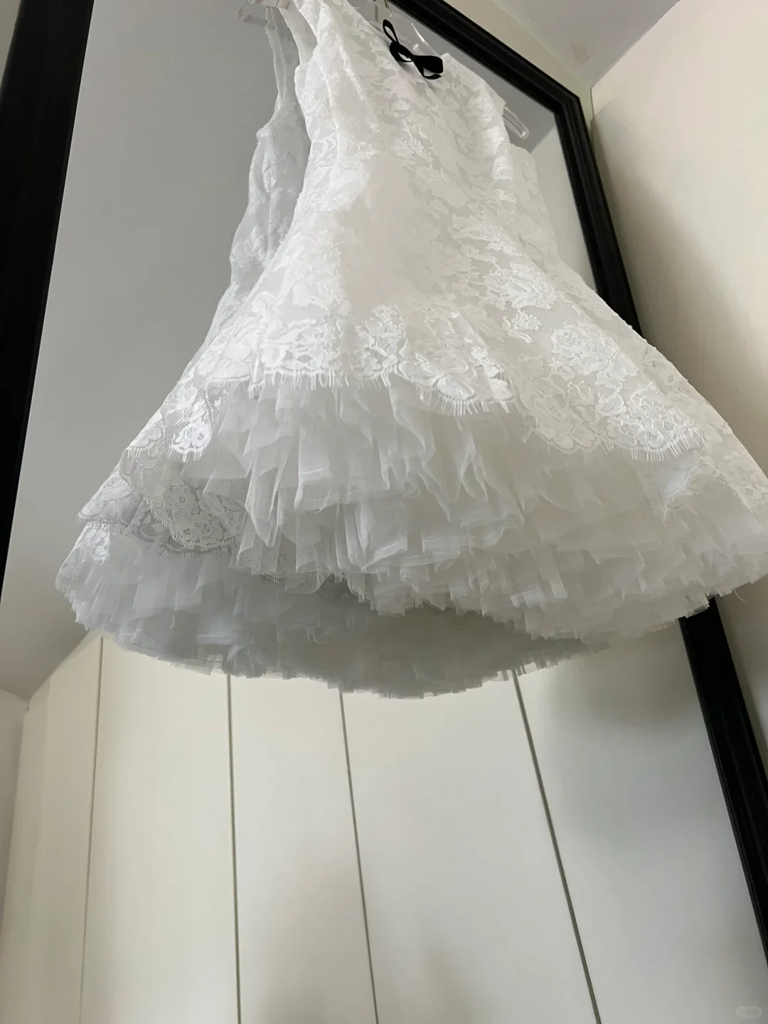 Cute A line Scoop Neck White Lace Formal Short 8th Grade Homecoming Dress Summer Middle School Hoco Dresses Birthday Outfits W994 - Deanwangkt