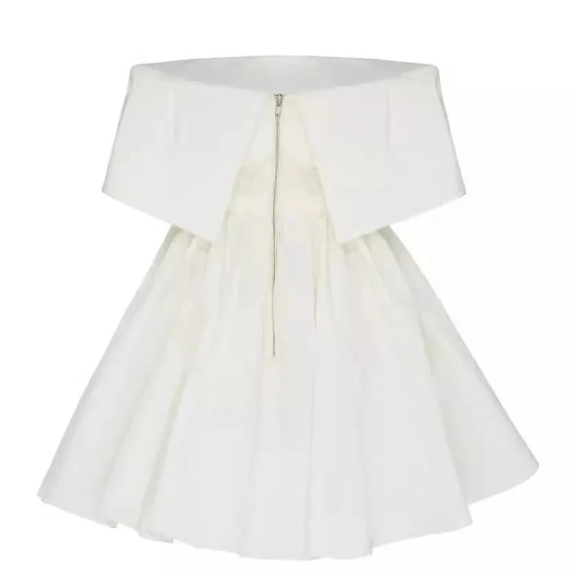 Trendy A line Off The Shoulder Satin Formal Short 8th Grade Homecoming Dress Summer Middle School Hoco Dresses Birthday Outfits W948 - Deanwangkt