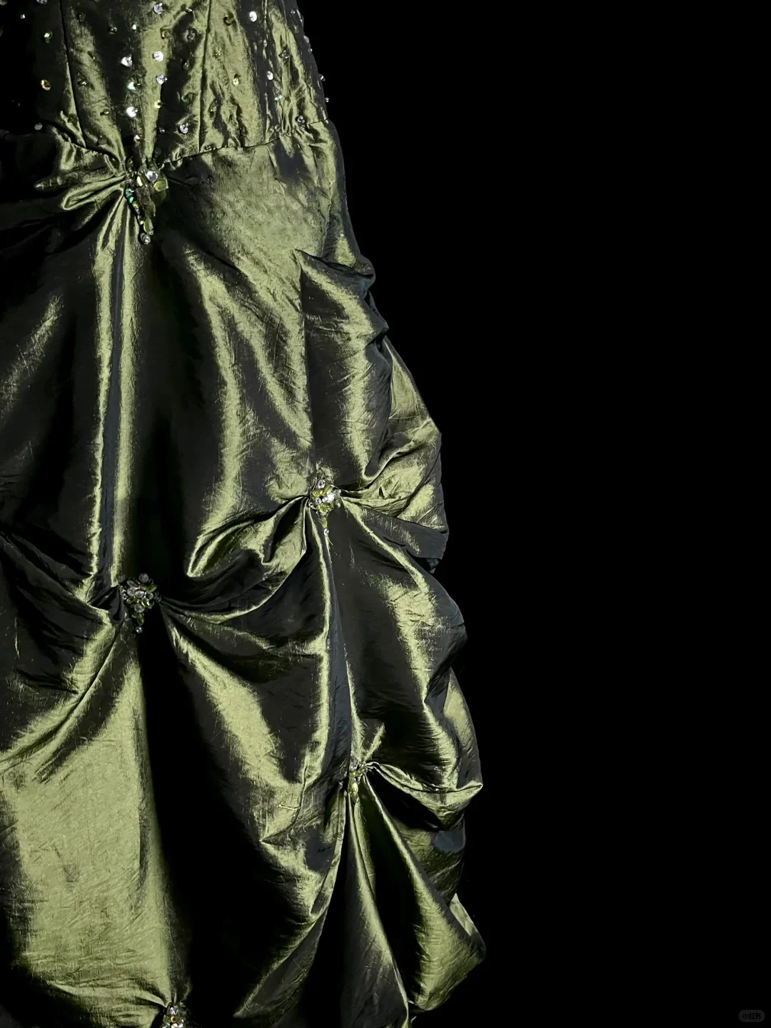 Retro Ball Gown Sweetheart Straps Green With Silver Beads Long Prom Dresses Evening Gowns Evening Dress DP929 - Deanwangkt