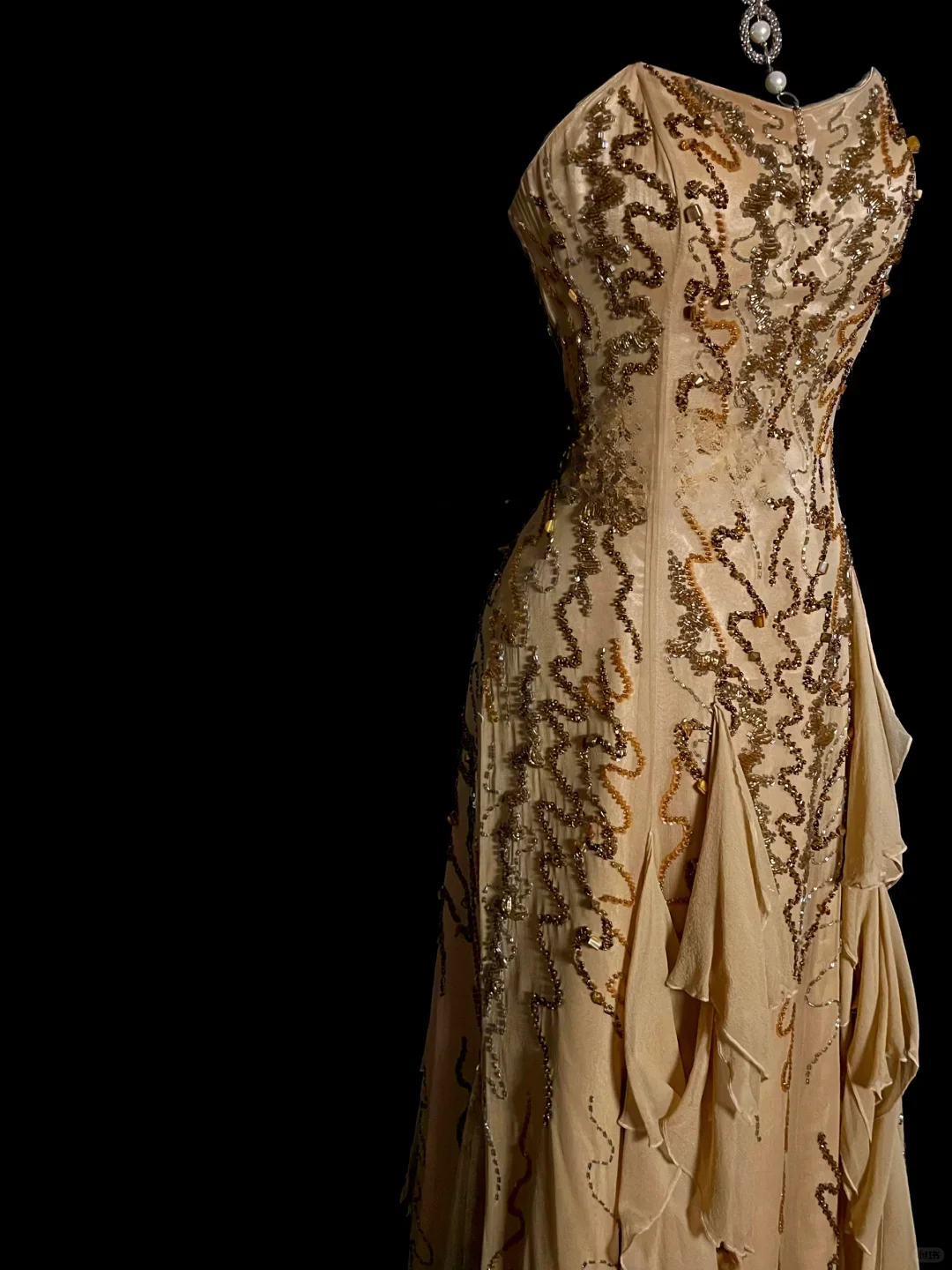 Elegant Glamour Mermaid Sweetheart Sequin Gold Chiffon Long Prom Dresses Party Dress Evening Dress DP925 - Deanwangkt