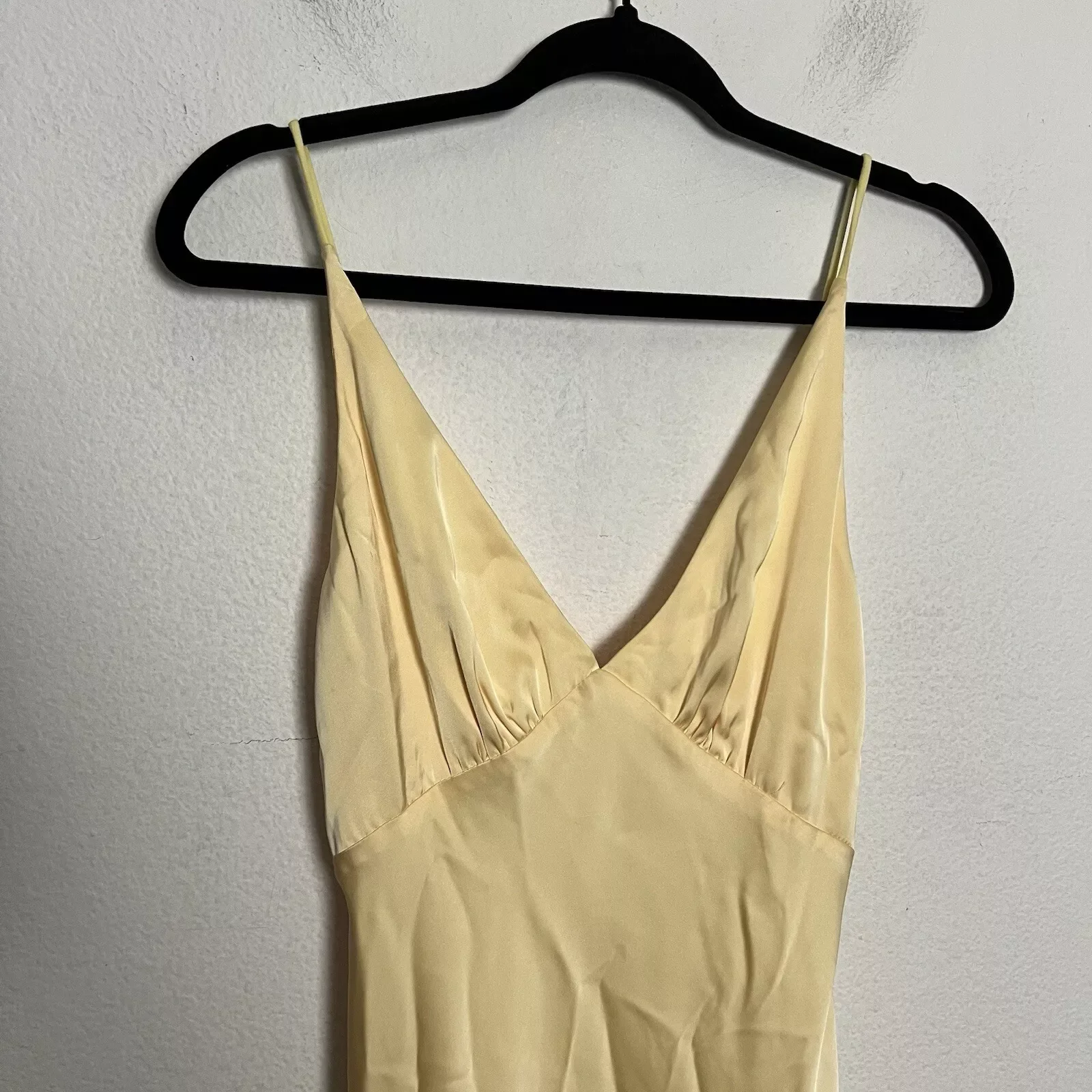 Gorgeous Sheath Straps Yellow Satin Prom Dresses Formal Summer Wedding Guest Dresses Wedding Guest Outfits DP766 - Deanwangkt