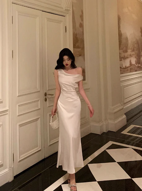 Classy Mermaid White Off The Shoulder 18th Birthday Dress Party Gown 18th Birthday Outfits Birthday Dress Ideas For Women DP577 - Deanwangkt