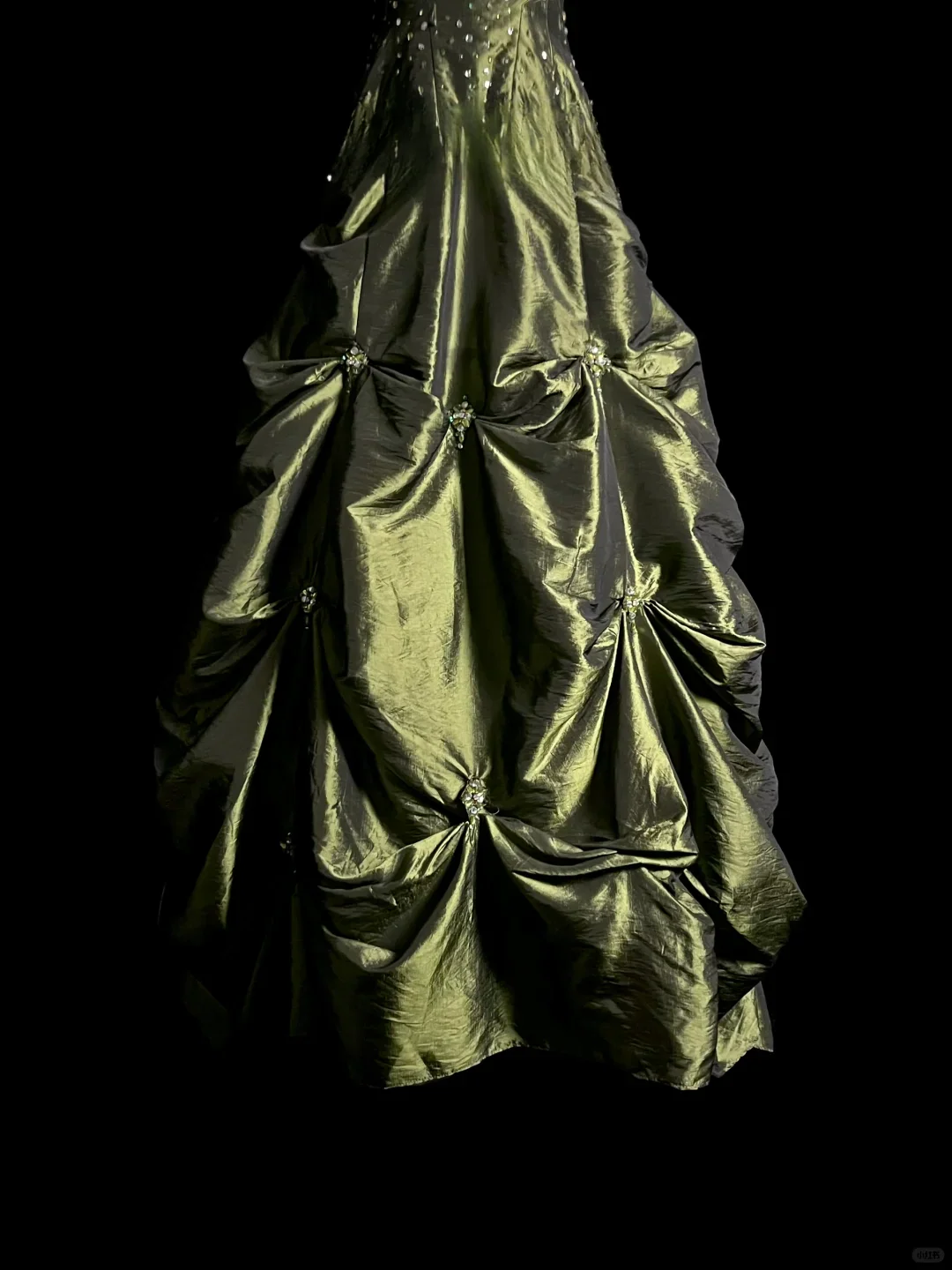 Retro Ball Gown Sweetheart Straps Green With Silver Beads Long Prom Dresses Evening Gowns Evening Dress DP929 - Deanwangkt