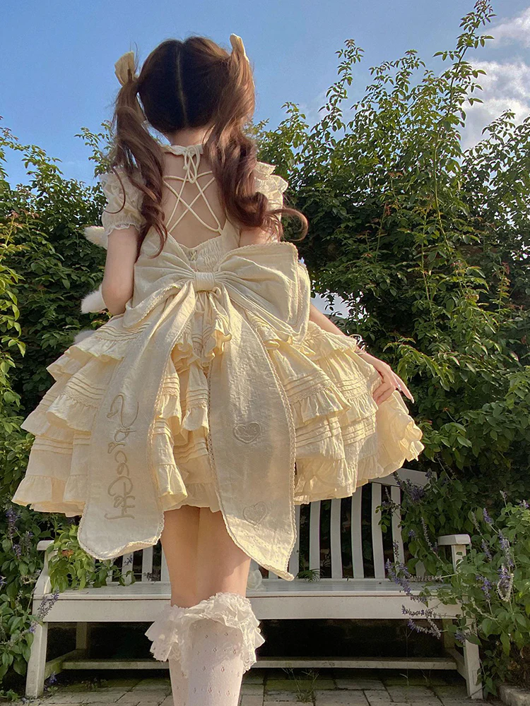 Vintage Ball Gown High Neck Lace Summer 18th Birthday Dress Lolita Dress Birthday Outfits W1234 - Deanwangkt