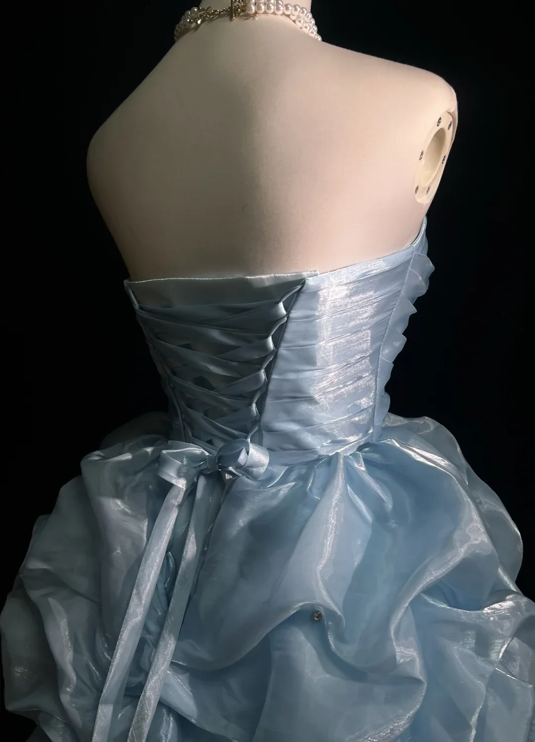 Cute Ball Gown Sweetheart Light Sky Blue Mini Short Formal Homecoming Dresses Party Short Prom Dress Hoco Dresses DH2682 - Deanwangkt