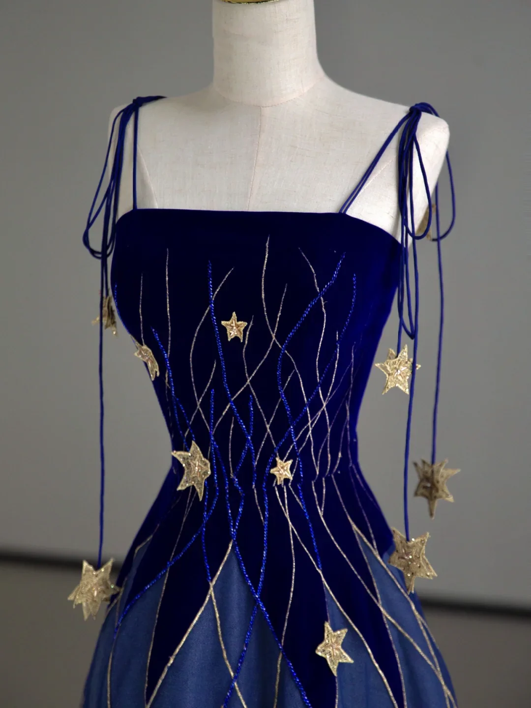 Classy Ball Gown Straps Blue Tulle Prom Dresses Birthday Dresses Dance Party Dress Graduation Prom Dresses DP506 - Deanwangkt