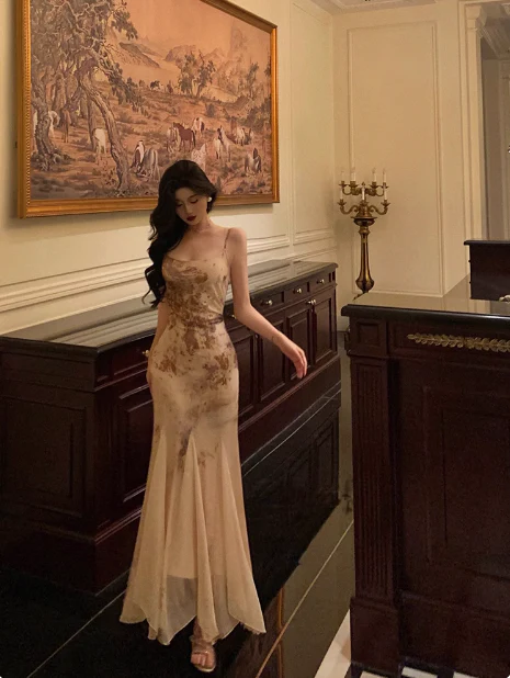 Classy Mermaid Spaghetti Straps Long 18th Birthday Dress Party Gown 21st Birthday Outfits Birthday Dress Ideas For Women DP599 - Deanwangkt