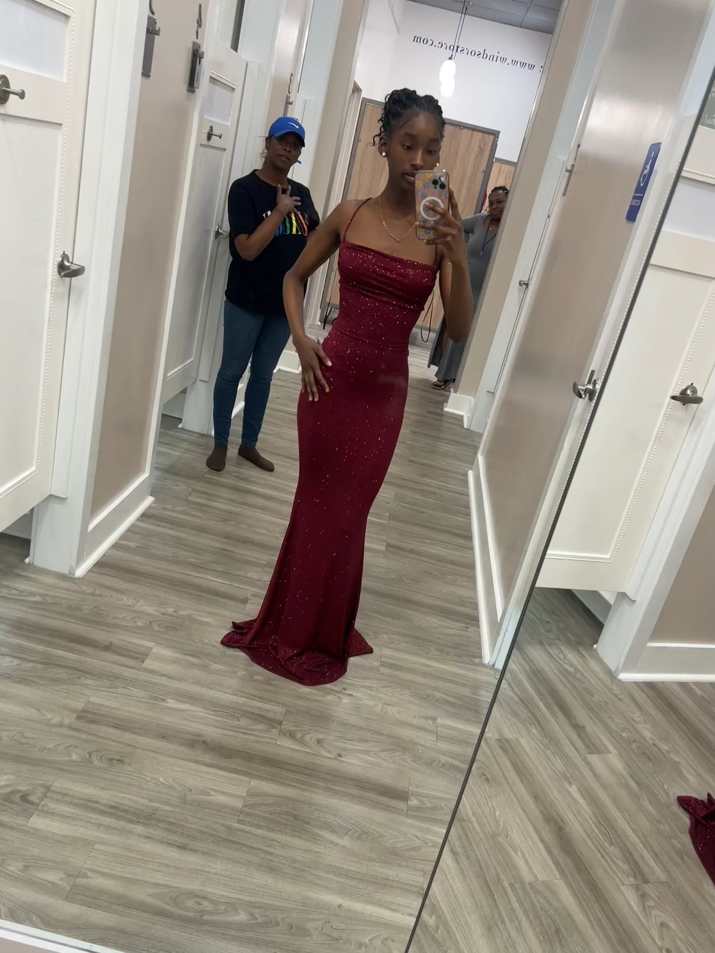 Classy Elegant Sheath Spaghetti Straps Burgundy Slit Sequin Prom Dresses Long Evening Dress Long Formal Dress DP495 - Deanwangkt