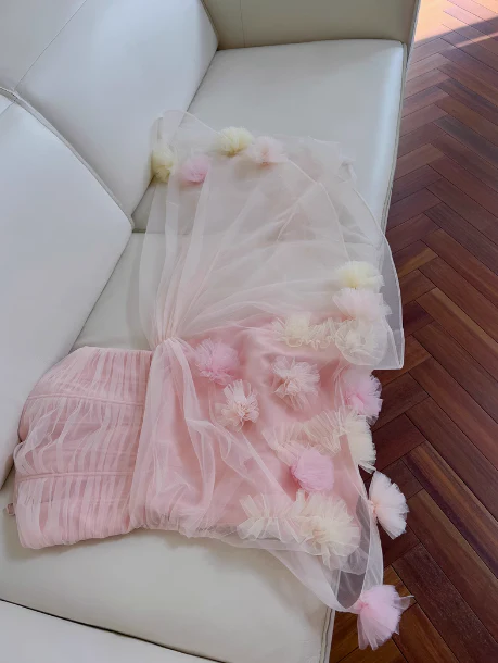 Sexy A line Spaghetti Straps Pink Tulle Short Homecoming Dresses Summer Hoco Dresses Cocktail Dress Birthday Outfits DP2297 - Deanwangkt