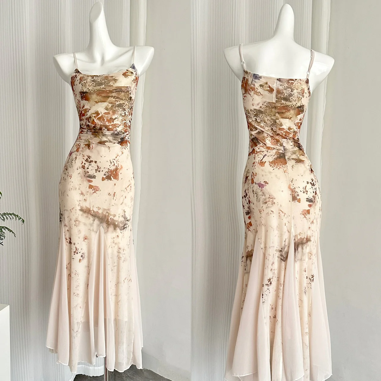 Sweet Mermaid 2 Piece Long Women Summer Holiday Holiday Dresses DP0022 - Deanwangkt