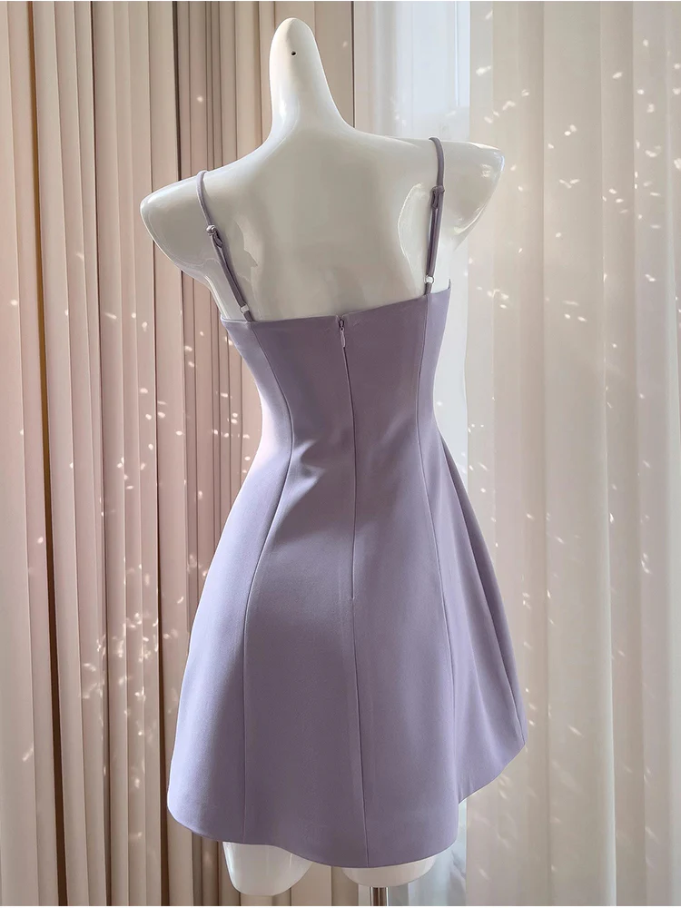 Cute A line Short Homecoming Dress Summer Sequin Butterfly Hoco Dresses Cocktail Dress For Senior Teens DP1778 - Deanwangkt