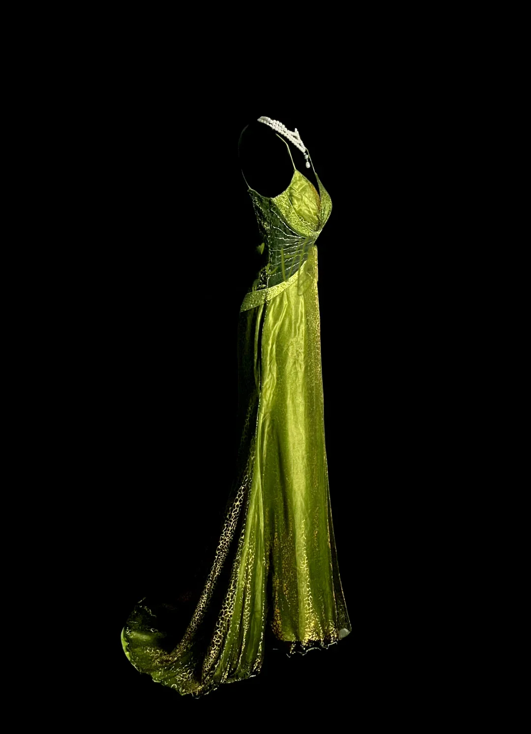 Vintage Mermaid Spaghetti Straps Green Backless Sequin Long Prom Dress Party Dress Graduation Dresses DP2054 - Deanwangkt