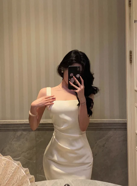 Pretty Mermaid Square Neckline White 18th Birthday Dress Party Outfits Birthday Outfits For Women DP0172 - Deanwangkt