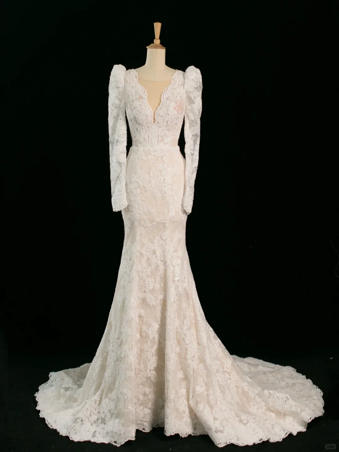 Pretty Wedding Dress Mermaid V Neck Ivory Sleeveless Lace Long Vintage Wedding Dresses Bridal Gowns Brides Gown DH357 - Deanwangkt