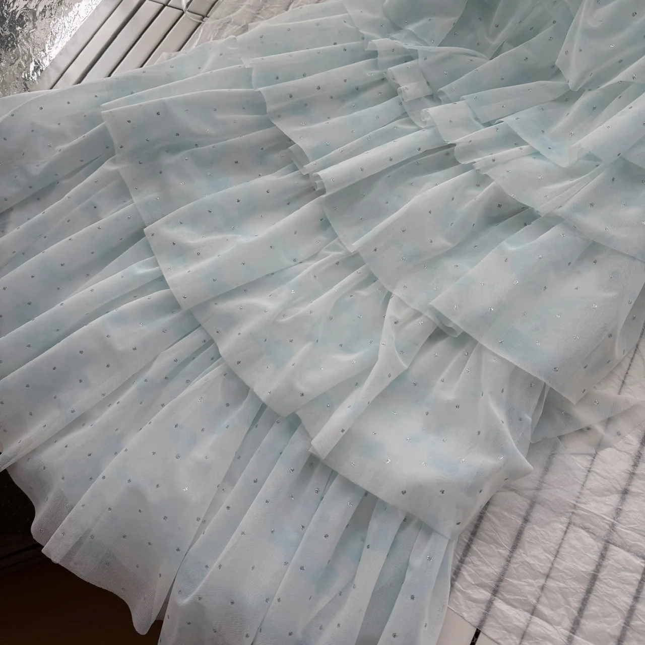 Sexy A line Halter Blue Tulle Min Summer Dress Holiday Party Homecoming Dress Birthday Outfits For Teens DP0151 - Deanwangkt