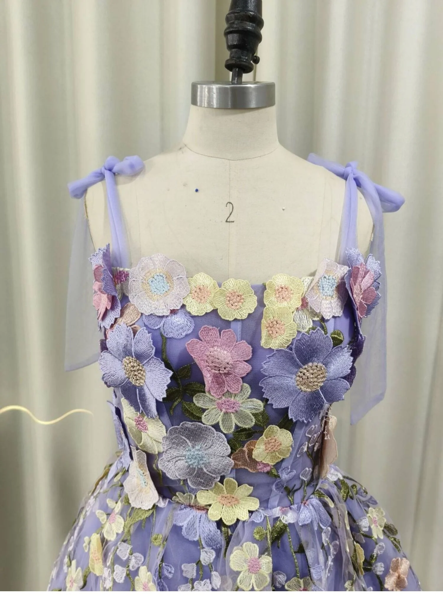 Cute A Line Spaghetti Straps Lilac Tulle Lace Formal Homecoming Dresses 18th Birthday Outfits Graduation Dress Short Mini Hoco Dresses DH2538 - Deanwangkt