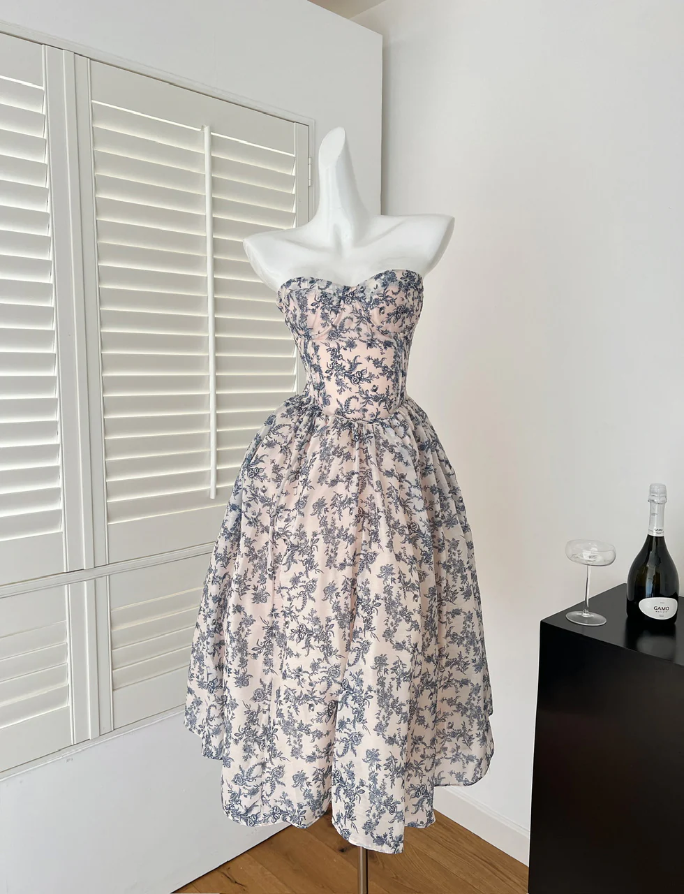 Sexy Ball Gown Sweetheart Floral Summer Dress Holiday Party Outfits For Women DP0082 - Deanwangkt