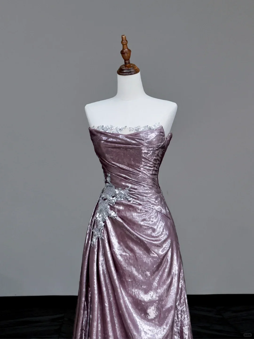 Gorgeous A Line Strapless Sequin Lilac Long Prom Dress Party Dress Graduation Dresses DP717 - Deanwangkt