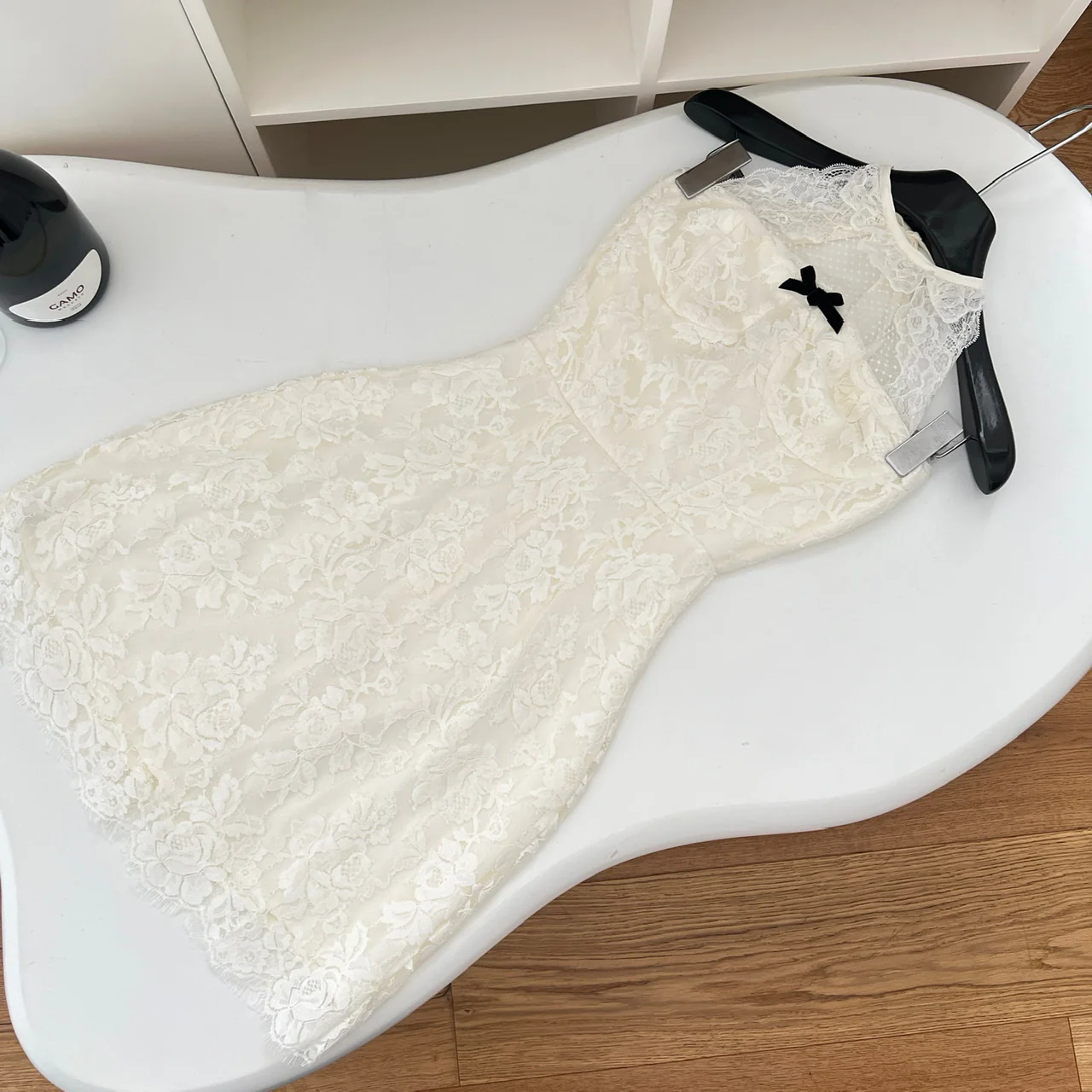 Cute Sheath Halter Neckline Short Lace Summer Dress Holiday Party Outfits For Women DP0123 - Deanwangkt