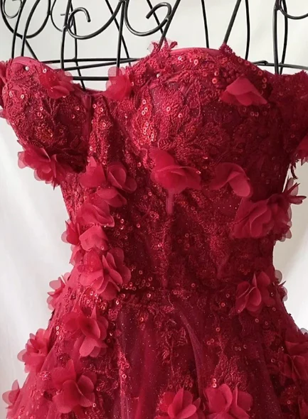 Sexy A-Line Prom Dresses Elegant Dress Formal Sweep/Brush Train Sleeveless Sweetheart Tulle with Pleats Sequin Appliques DP305 - Deanwangkt