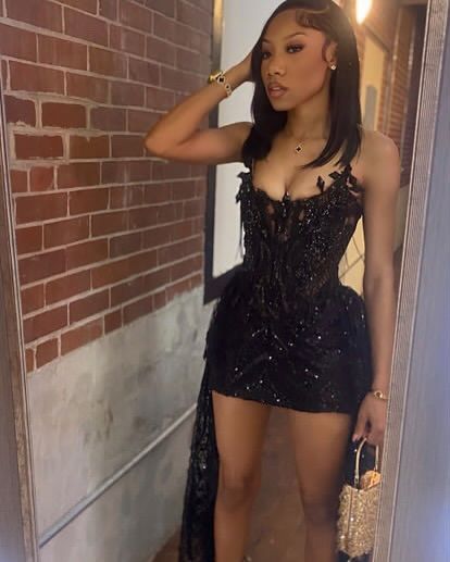 Pretty Sheath Strapless Black Lace Formal Homecoming Dresses Short 21st Birthday Outfits Graduation Dress Mini Cocktail Dresses DH2352 - Deanwangkt