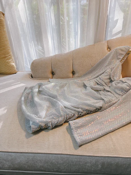 Sexy Sheath Long Sleeves Sequin Blue Short Homecoming Dresses Summer Hoco Dresses Cocktail Dress Birthday Outfits DP2305 - Deanwangkt