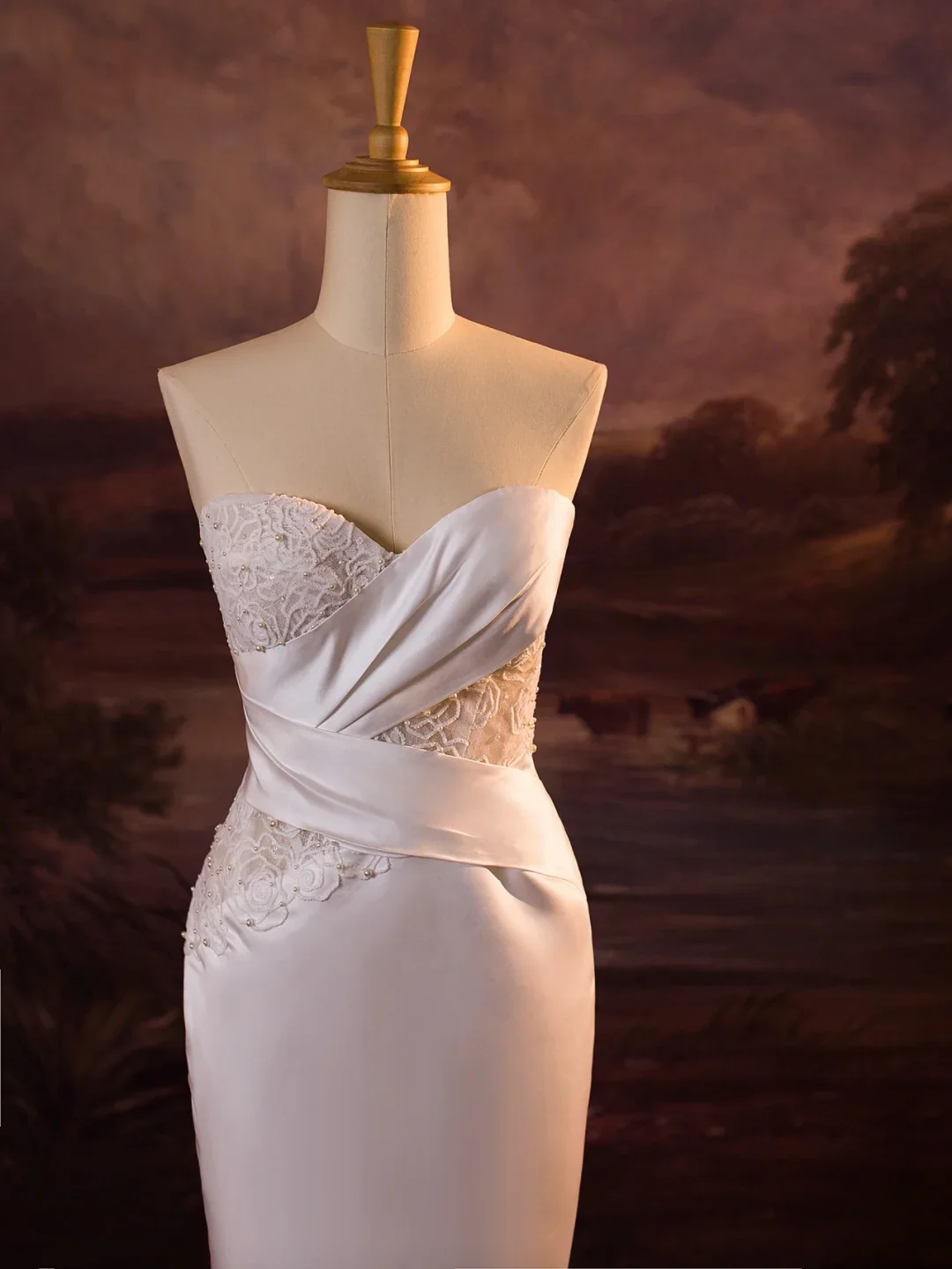 Pretty Wedding Dress Mermaid Sweetheart White Lace Long Wedding Dresses Bridal Gowns Brides Gown DH404 - Deanwangkt