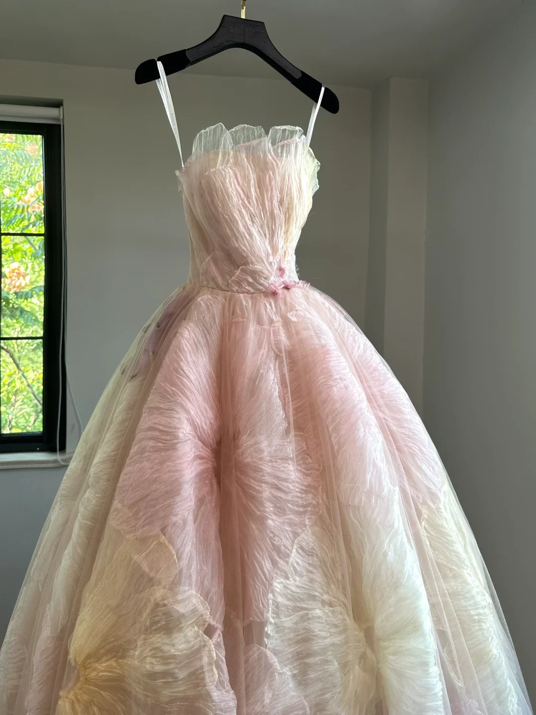 Pretty Ball Gown Sweetheart Pink Tulle Long Floral Quinceanera Dress Formal Gowns Sweet 17 Dresses Vestido De 15 Anos Sweet 16 Dress DH2055 - Deanwangkt