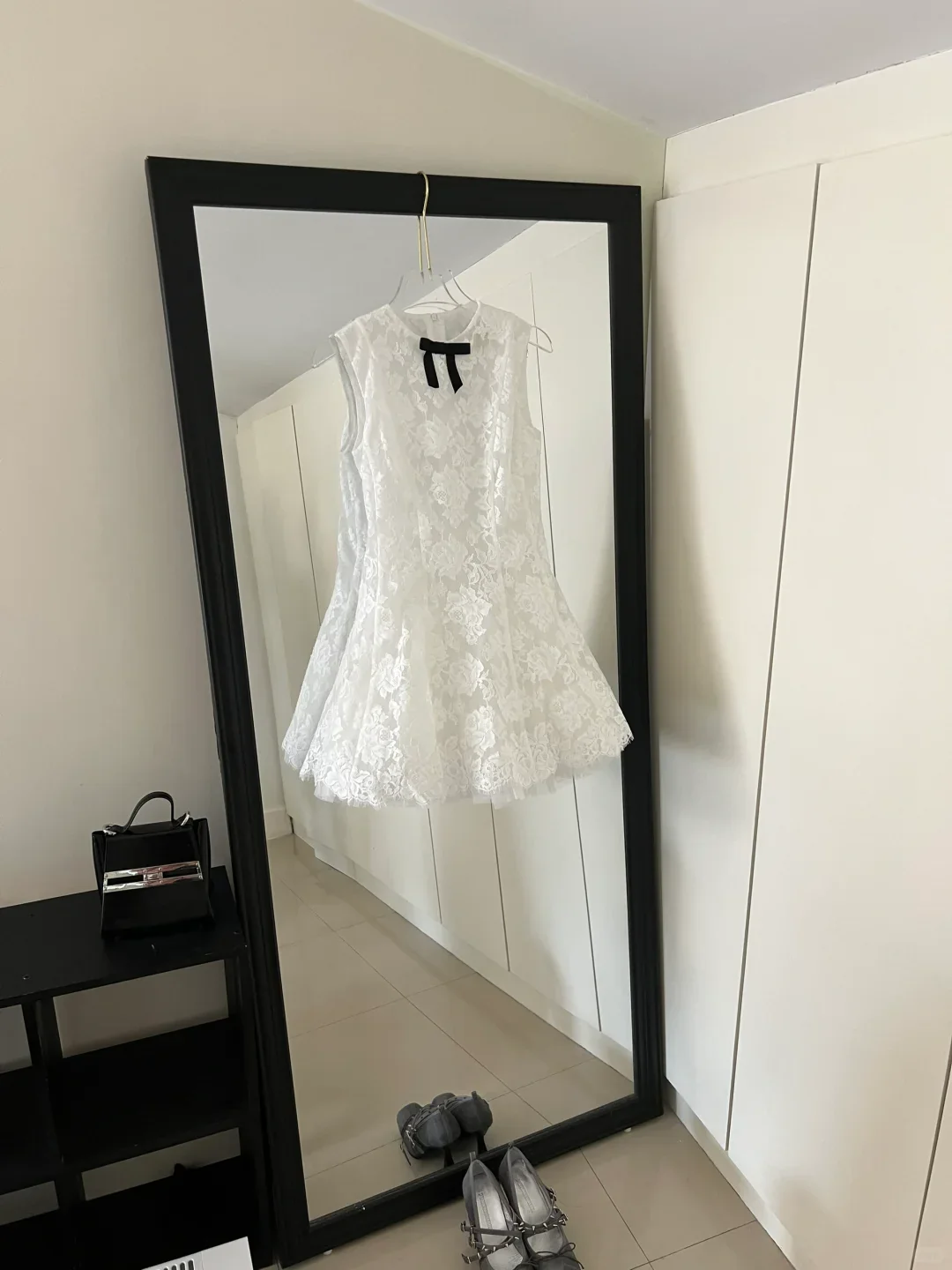 Cute A line Scoop Neck White Lace Formal Short 8th Grade Homecoming Dress Summer Middle School Hoco Dresses Birthday Outfits W994 - Deanwangkt