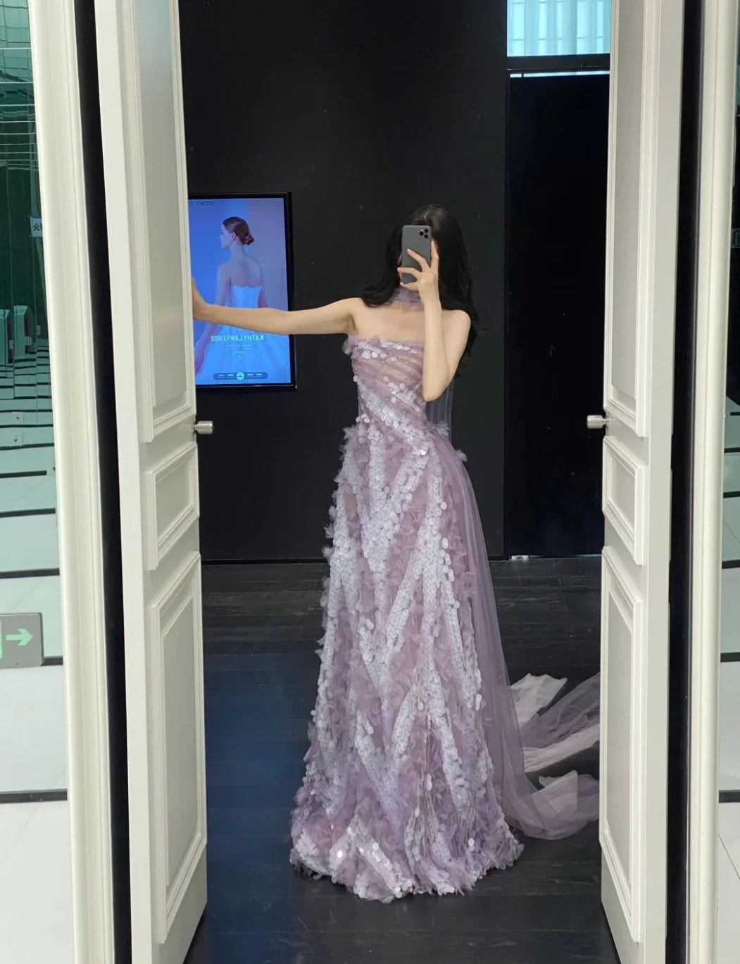 Fairy Strapless A-Line Tulle Purple Formal Evening Gown, Long Applique Prom Dress DP2937 - Deanwangkt