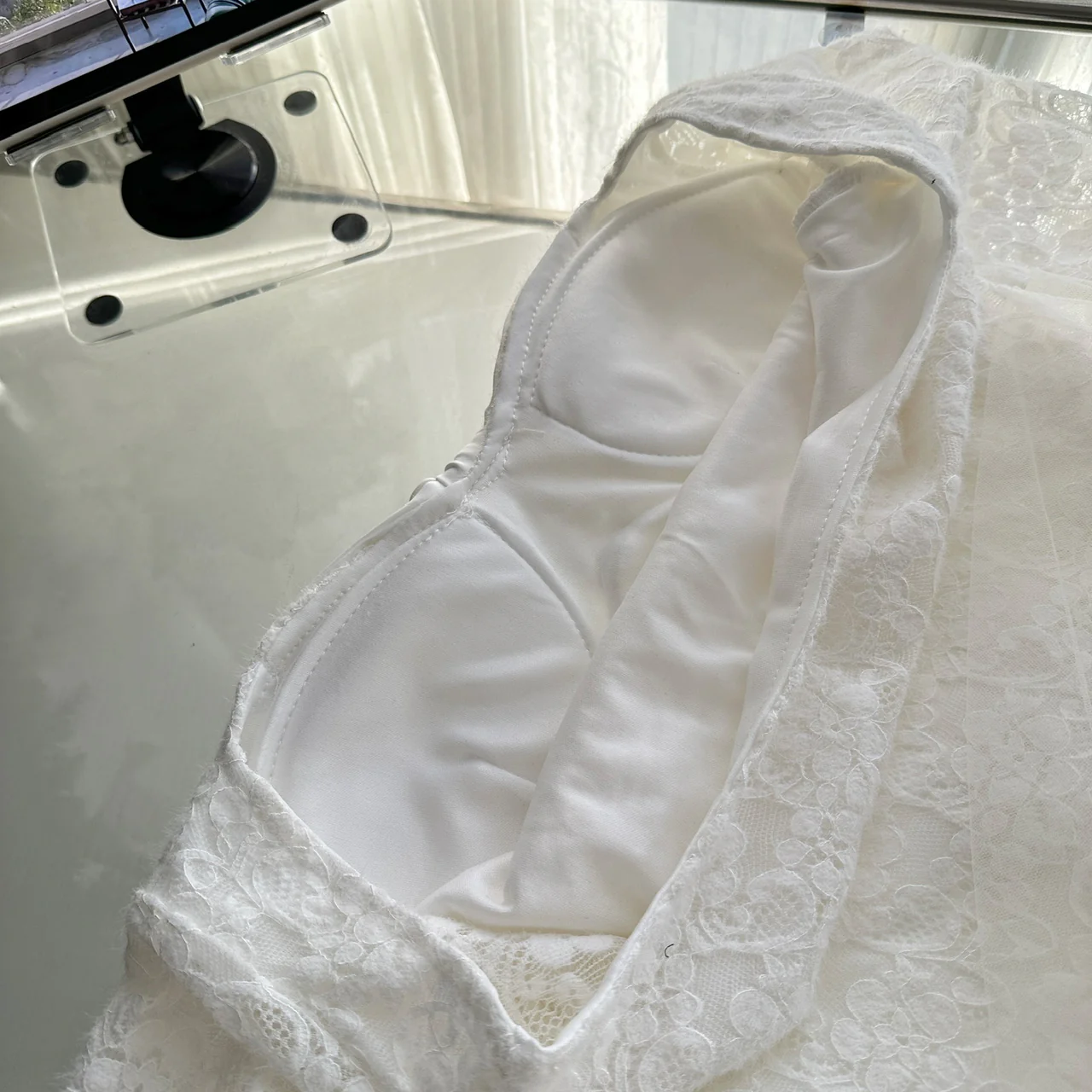 Sexy Mermaid Square Neckline Floral White Lace Summer Dress Holiday Party Outfits For Women DP0106 - Deanwangkt