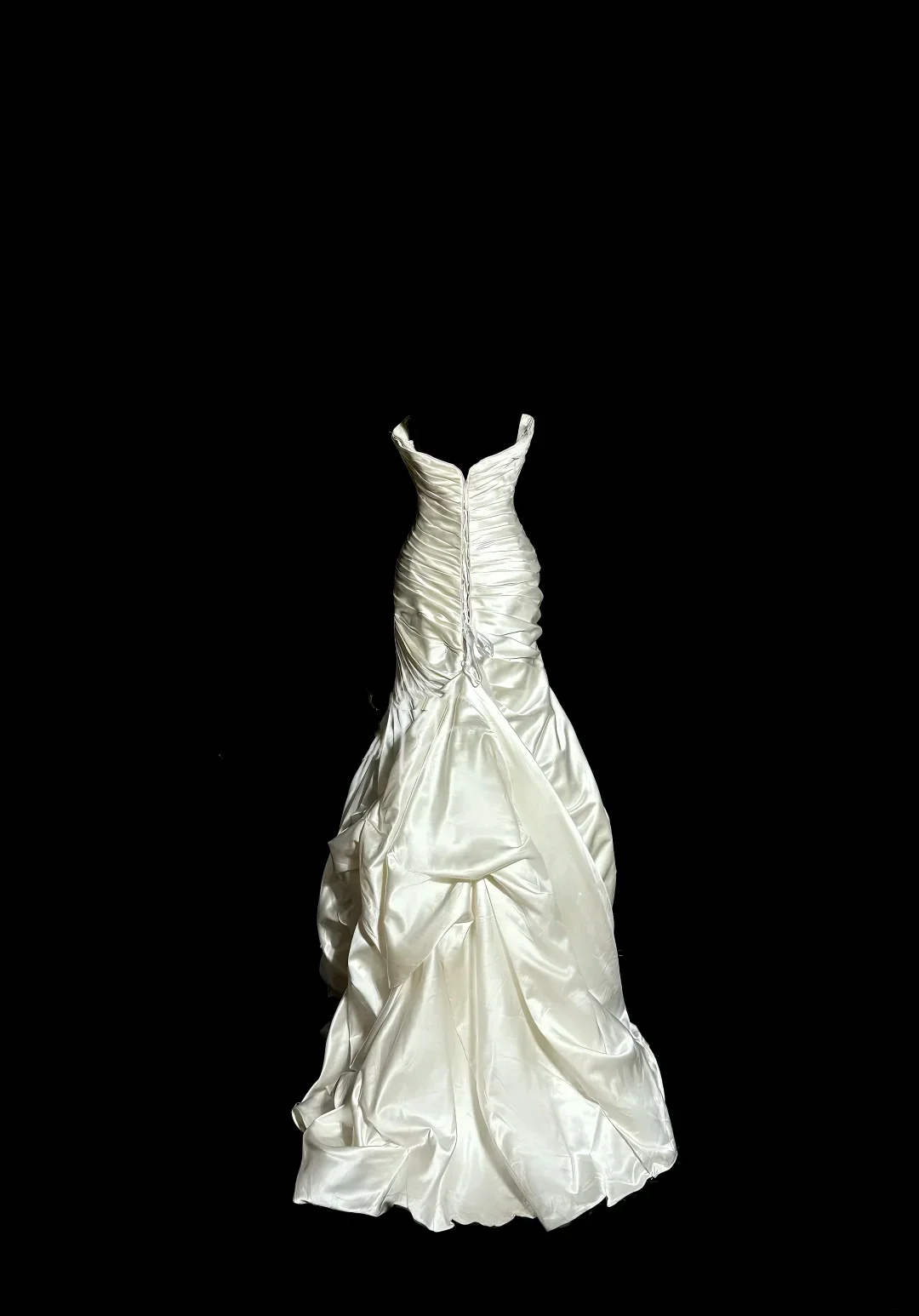 Retro Bridal Dress Mermaid Sweetheart Ivory Satin Long Wedding Dress Retro Wedding Dresses Modest Wedding Gowns DH2645 - Deanwangkt