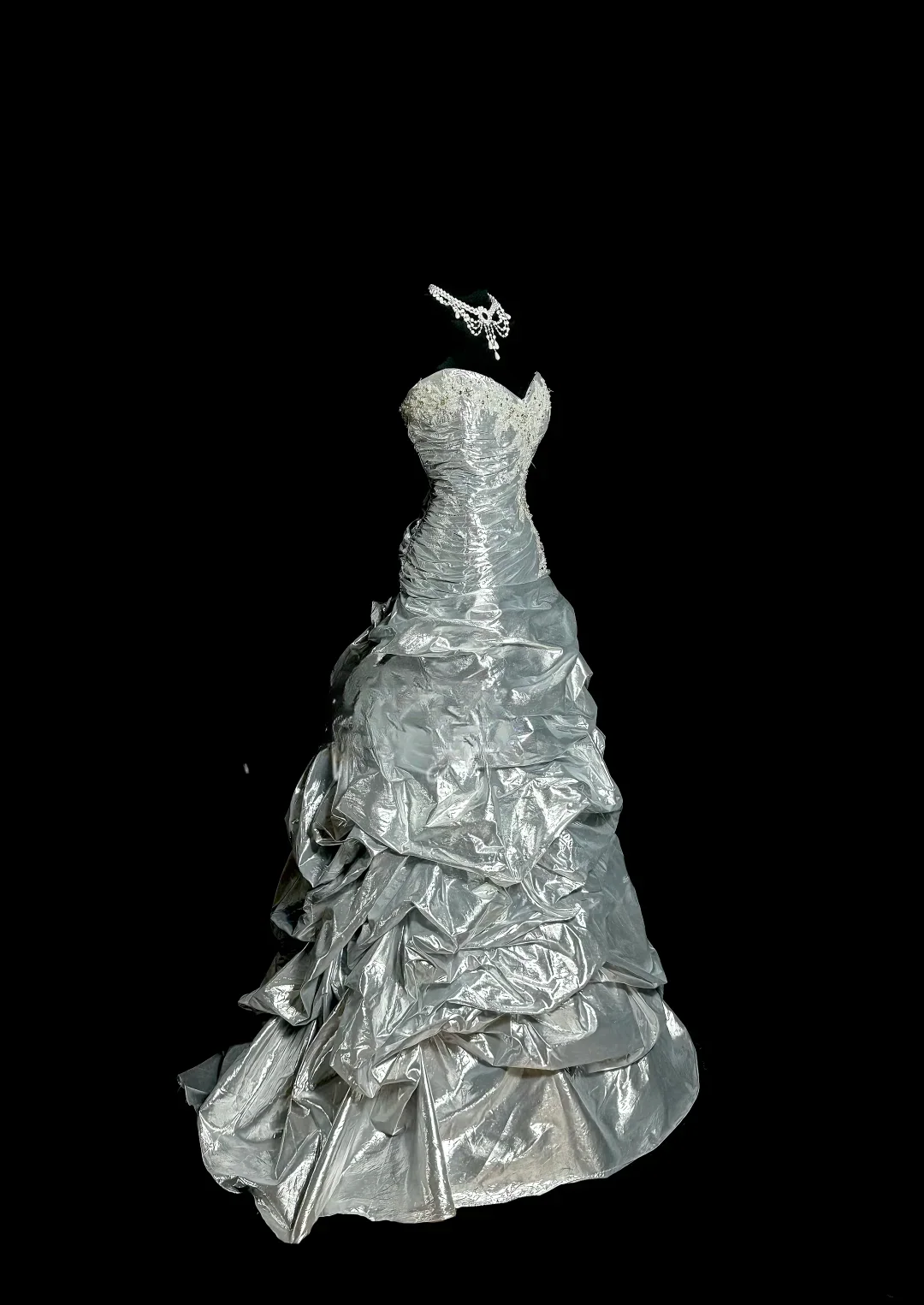 Elegant Ball Gown Sweetheart Silver Satin Long Prom Dresses Party Dress 18th Birthday Outfits Graduation Dresses DH2650 - Deanwangkt