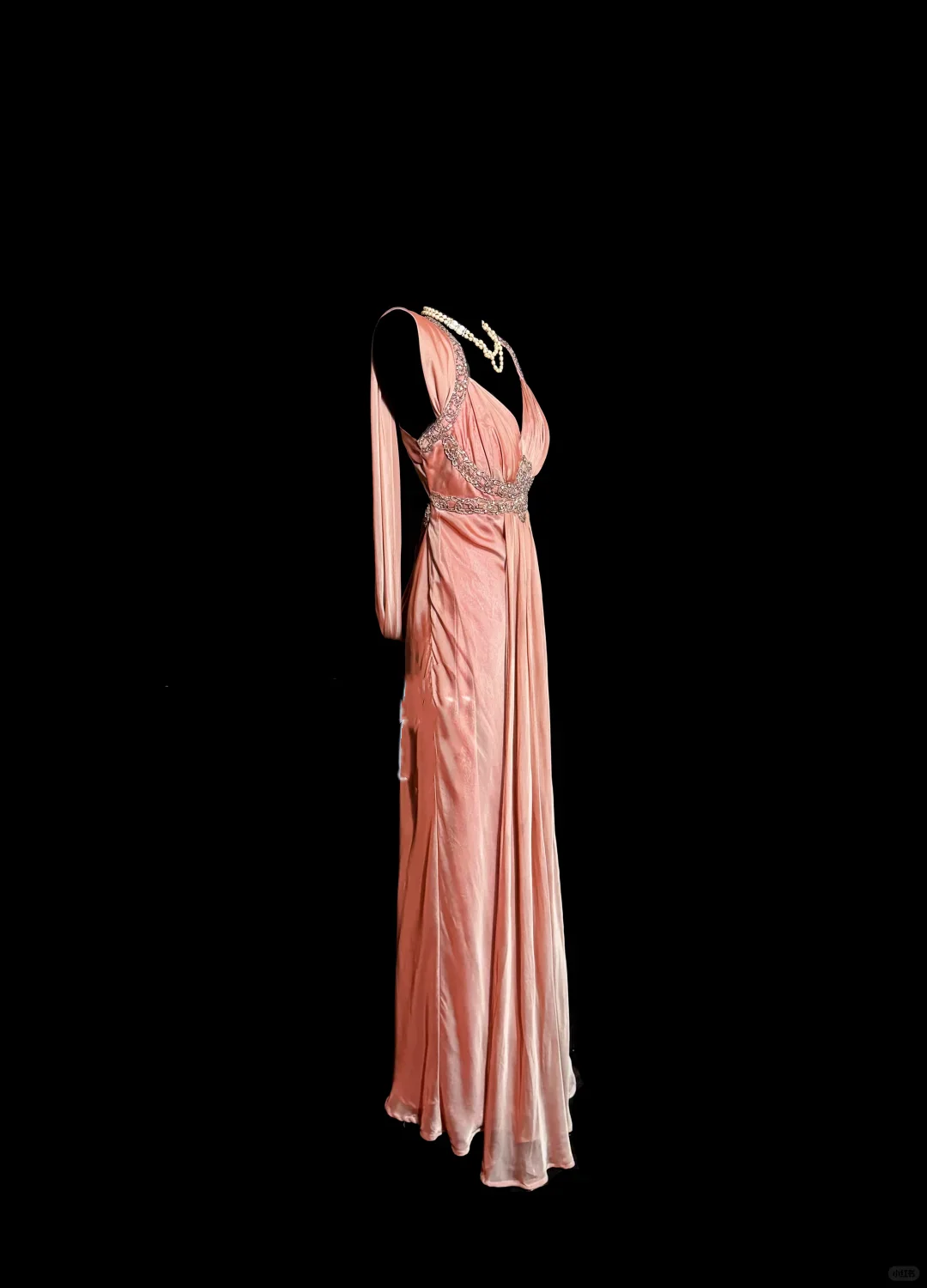 Classy A Line Halter Pink Beads Evening Dress Long Prom Dresses H2956 - Deanwangkt